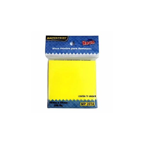 Adhesive Pad 75x75mm Neon Yellow MP-2014