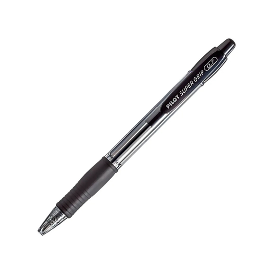 Caneta Pilot Super Grip Retrátil 1.0mm Preta