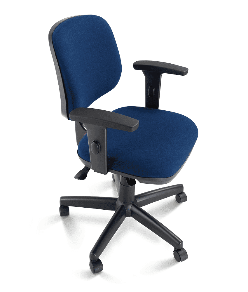 Cadeira Giratoria Executiva Start Polai 50PU Injetado Preto