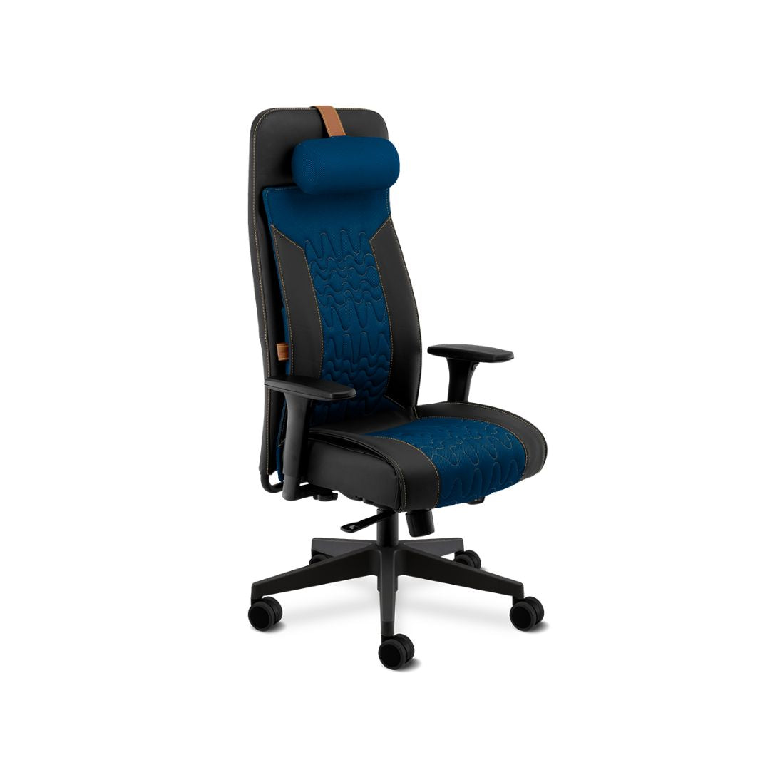 Cadeira Giratoria Presidente Gamer Way 19900 Space Azul 4 Cavalletti
